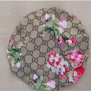 Flowered Hair Bonnet